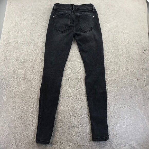 2 Indigo Rein Women Jeans Size 1 Lot Of Two Skinny Leg Embroidered Destroyed Y2K - Picture 15 of 16